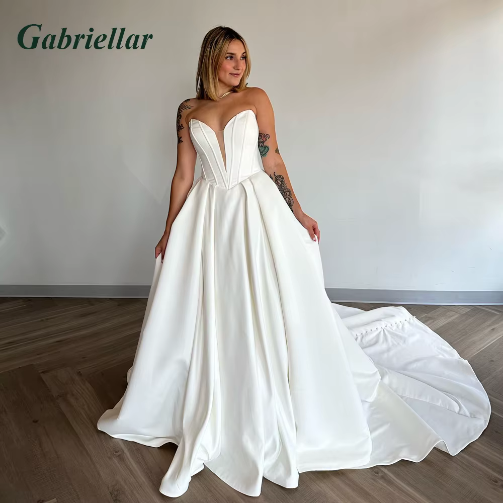 Gabriellar glamour robe De mariée sans bretelles