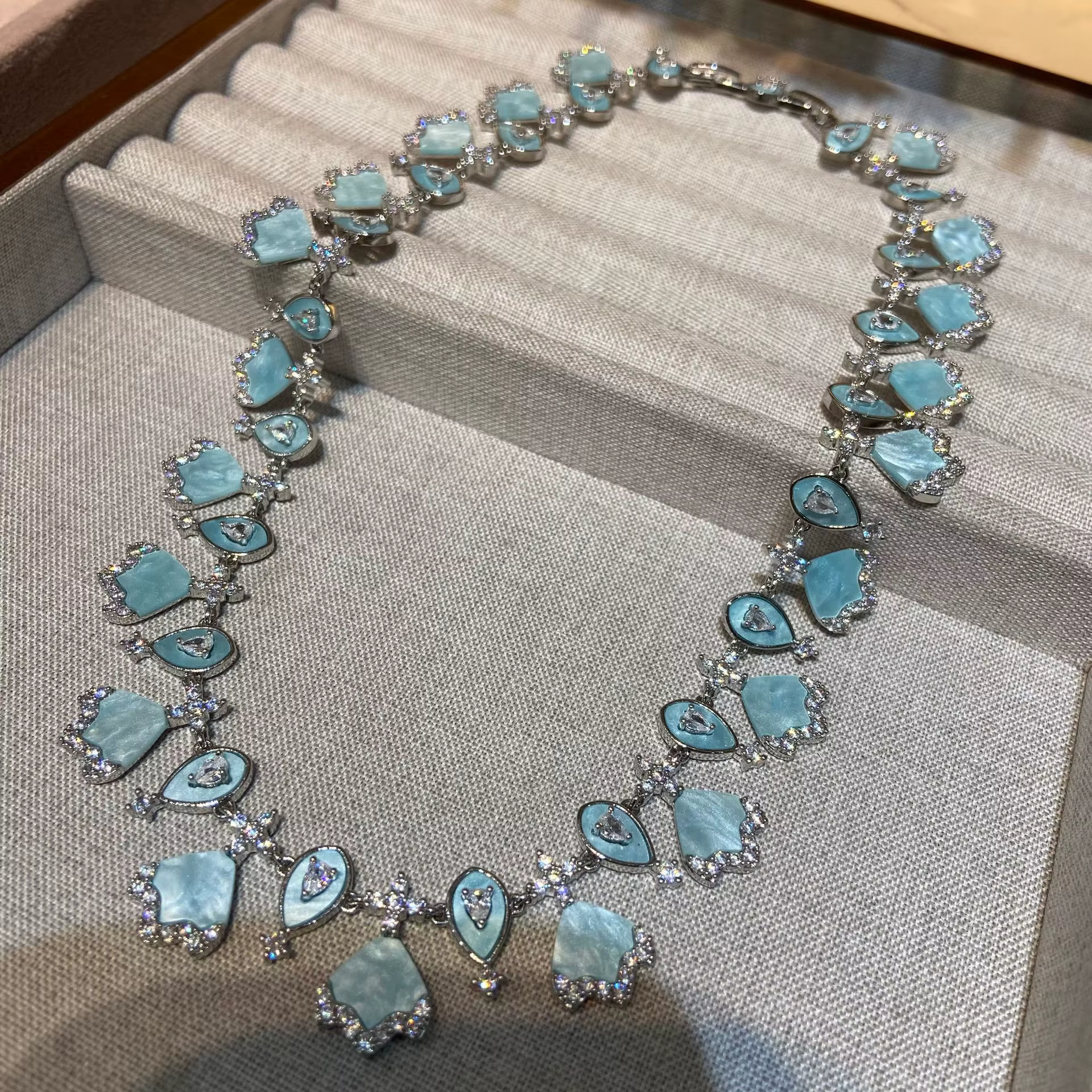 Ensemble de bijoux en Zircon incrusté de cuivre pour femmes