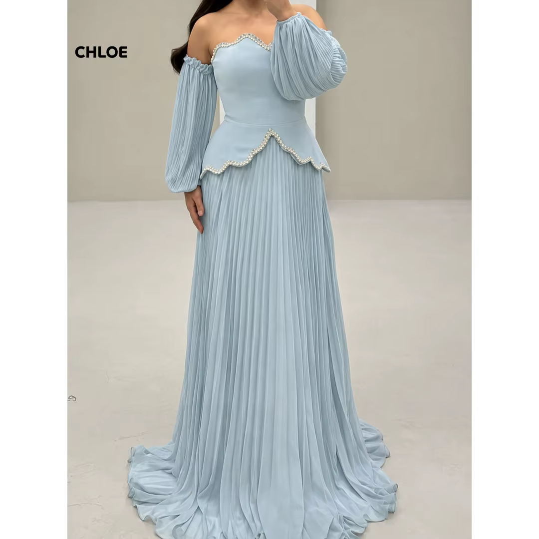 Robes de soirée bleues pour femme