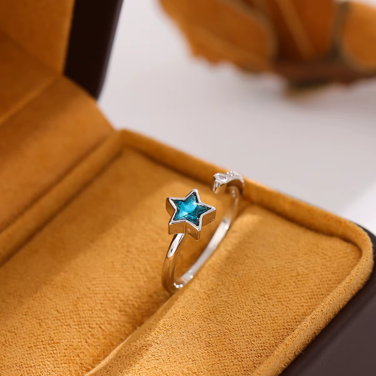Bijoux en argent regardé 925 avec étoile à cinq branches