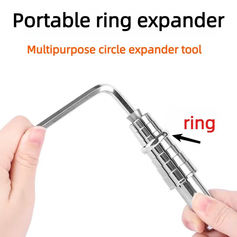 Ajusteur de taille de bague rotatif portable – Outil professionnel en métal durable pour la fabrication et la réparation de bijoux DIY
