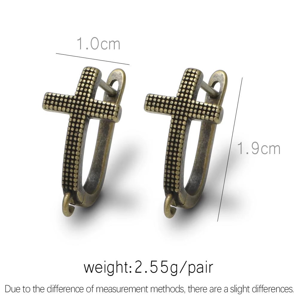 Boucles d'oreilles en Bronze Antique