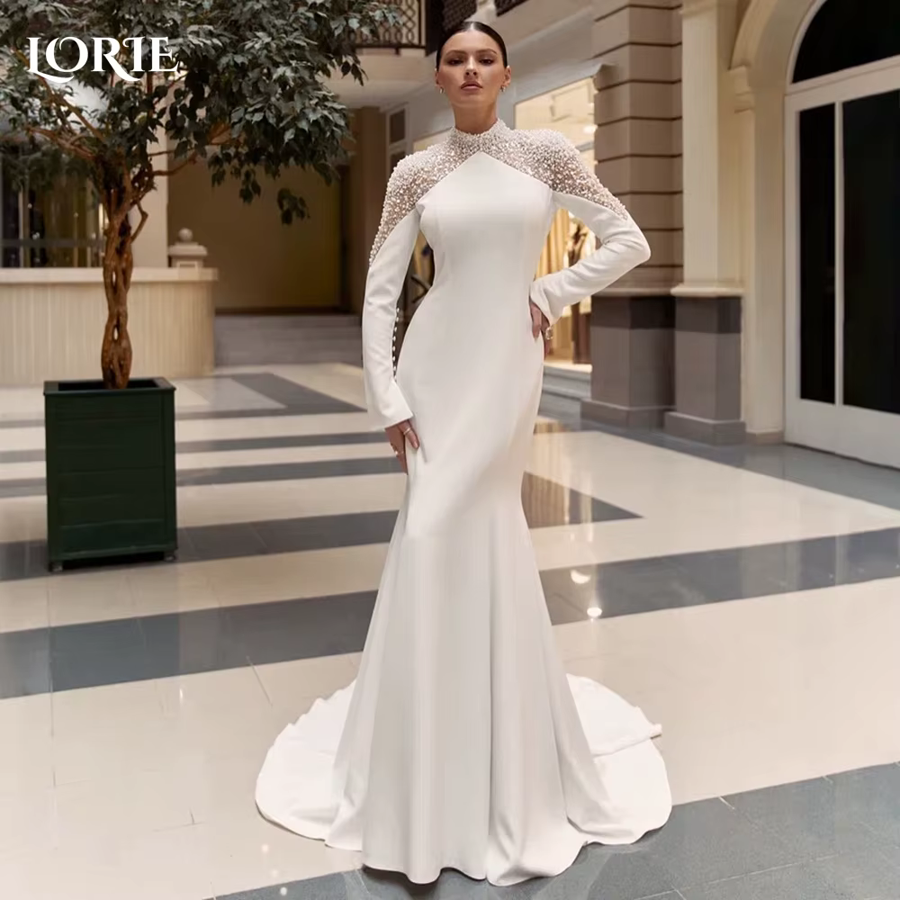 Robe de Mariée Sirène Vintage en Perles