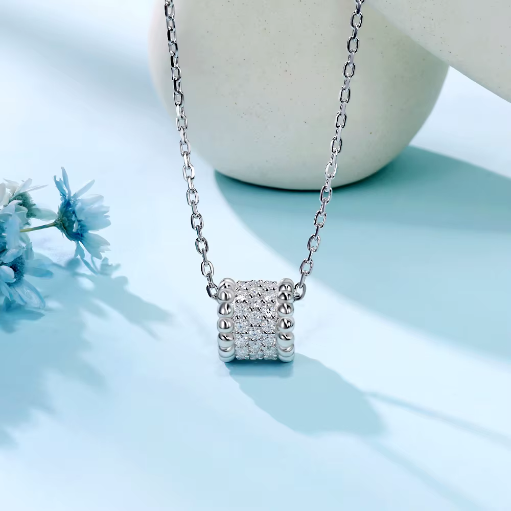 Group collier Moissanite pour femme