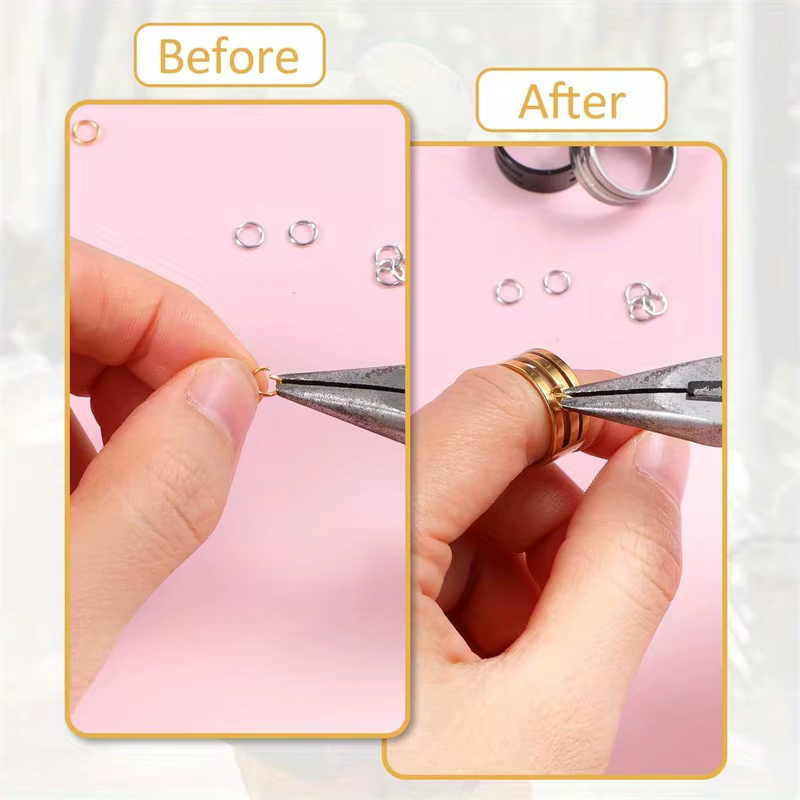 Lot de 3 outils de fabrication de bijoux DIY : anneaux ouverts