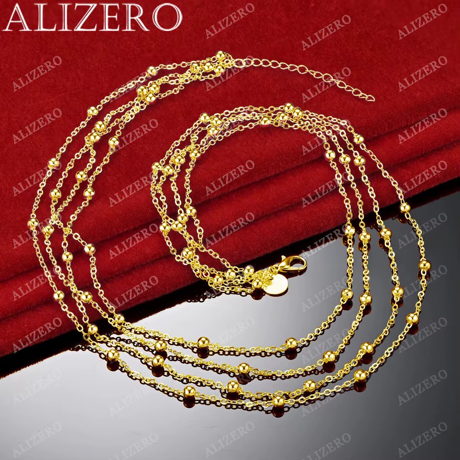 Collier à pampilles en or 18 carats pour femme