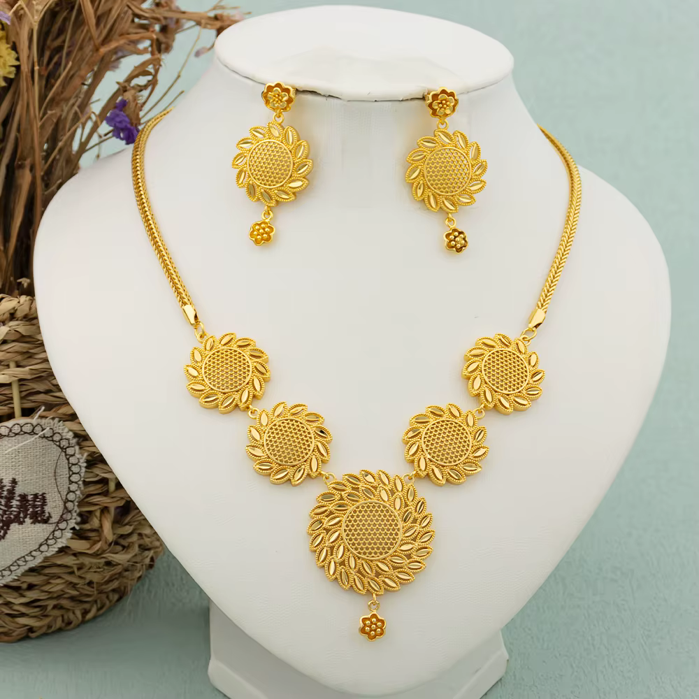 Ensemble de bijoux ronds pour femmes