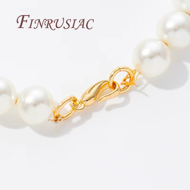 Fermoir pour bijoux plaqué or 14 carats avec connecteurs à anneau ouvert pour accessoires de collier