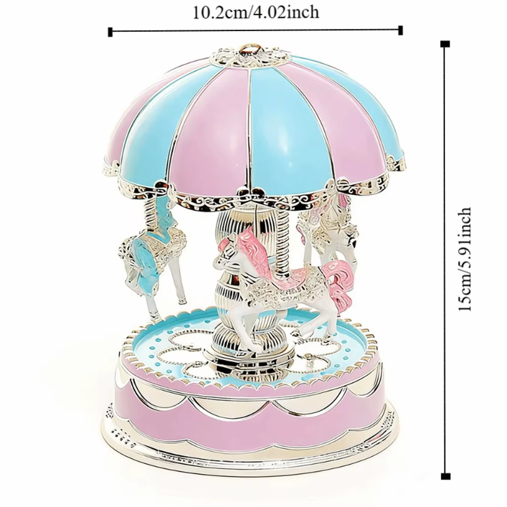 Boîte à musique de carrousel créative et exquise