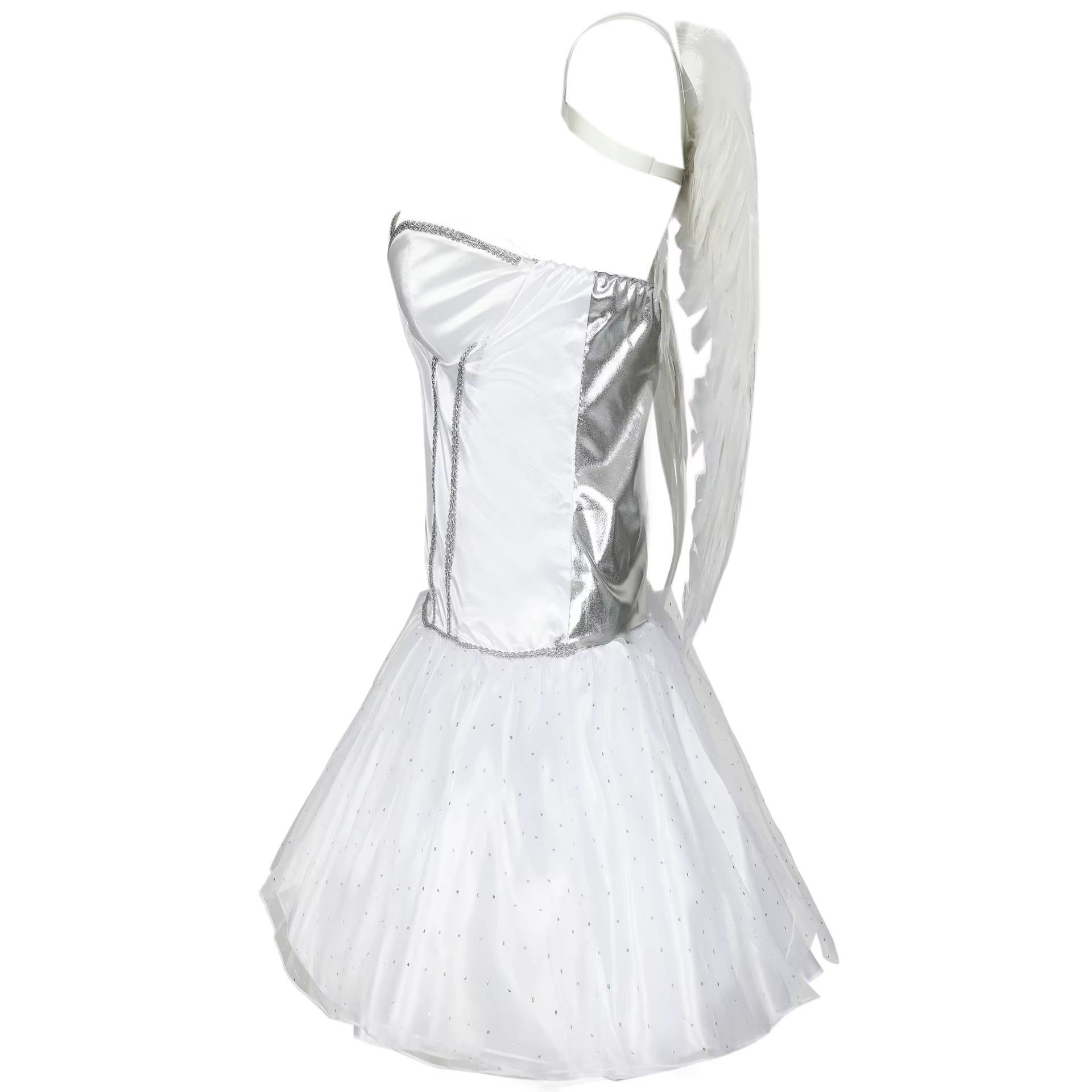 Costume d'Ange Blanc Sexy avec Aile pour Femme
