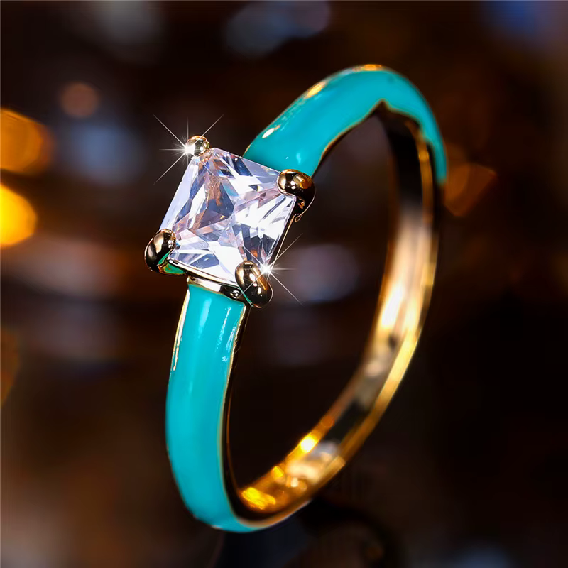 Bague de Luxe en Or Jaune et Blanc pour Femme