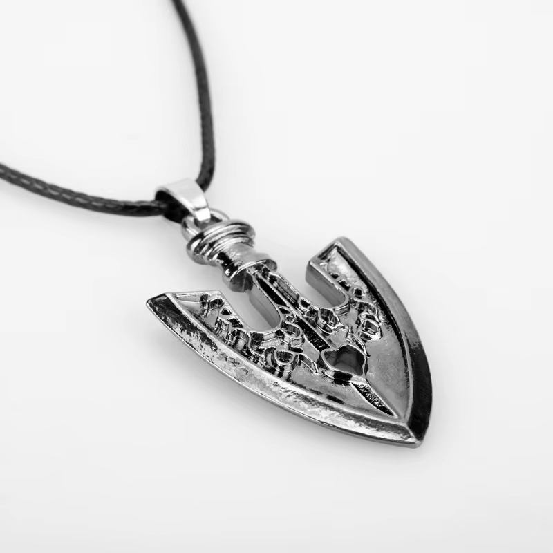 Anime JOJOS BIZARRE aventure colliers Kujo Jotaro flèche métal pendentif chaîne tour de cou porte-clés charme cadeaux bijoux Collares