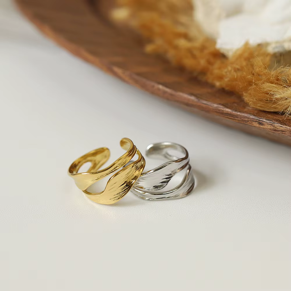 Amaiyllis-Bague en sergé superposée pour femme