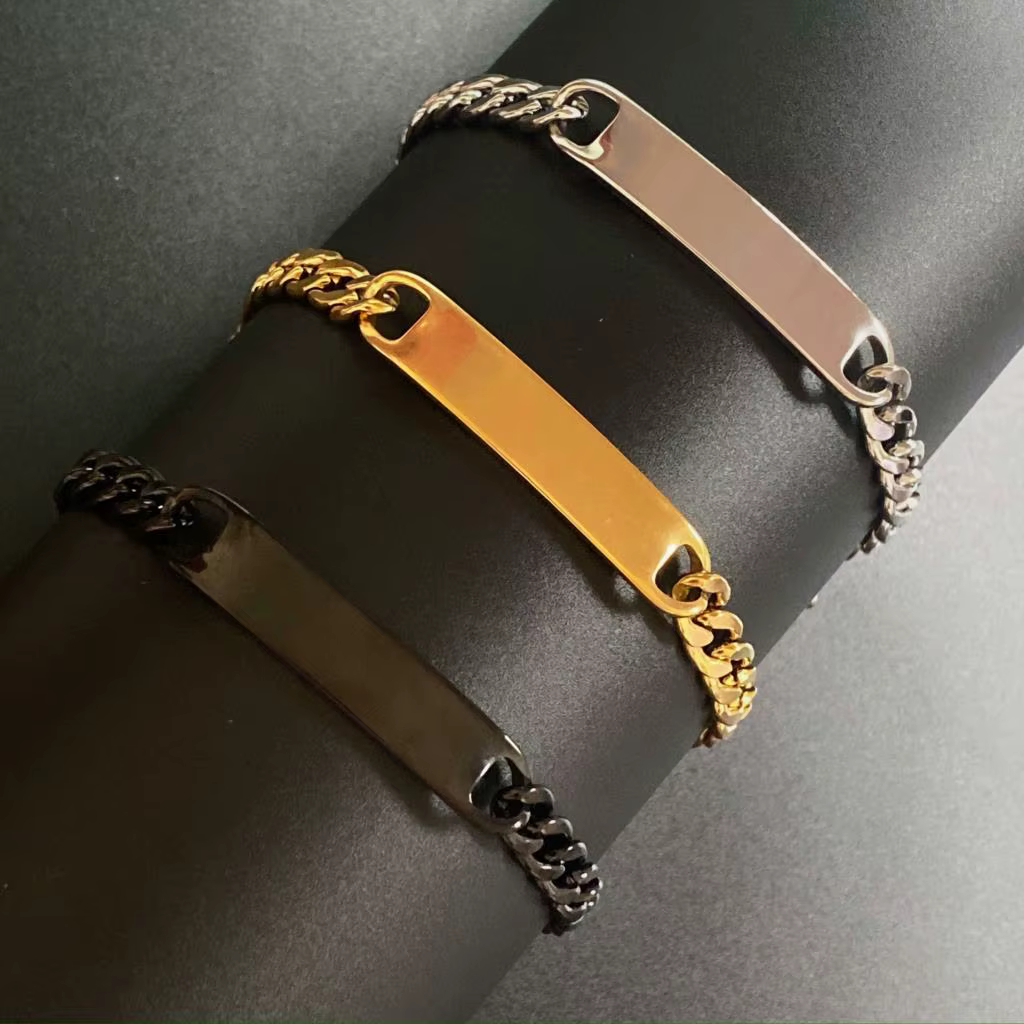 Bracelet de notes personnalisé en acier inoxydable