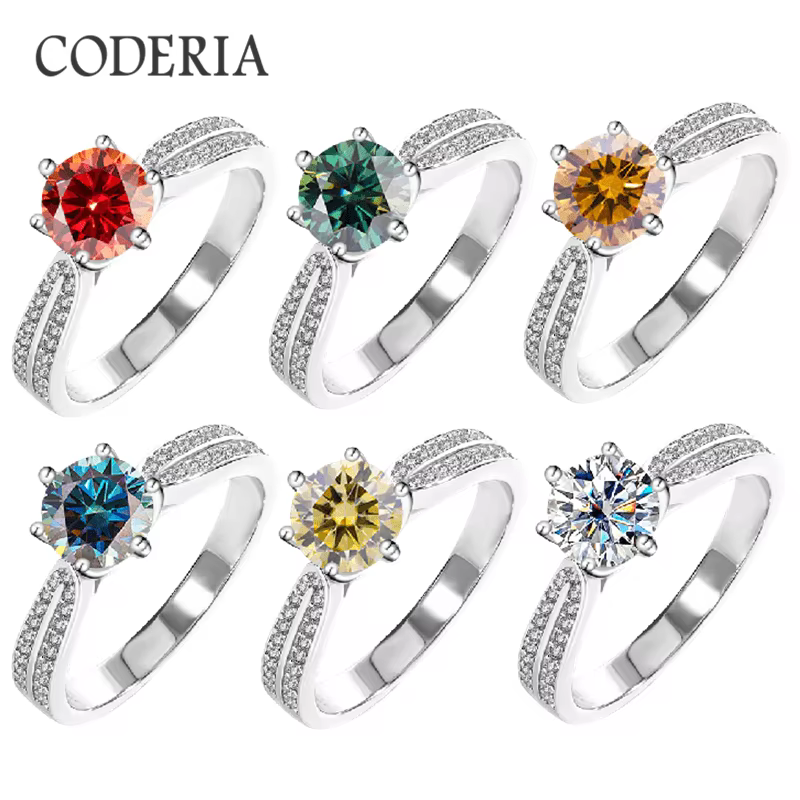 Bague de mariage en argent pur S925 pour femme