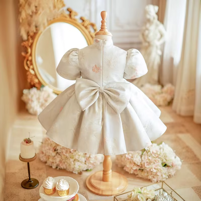 Robe de bal en Satin pour bébé fille