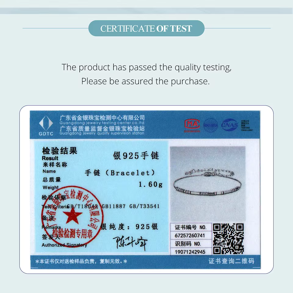 BAMOER – Bracelet en argent Sterling 925