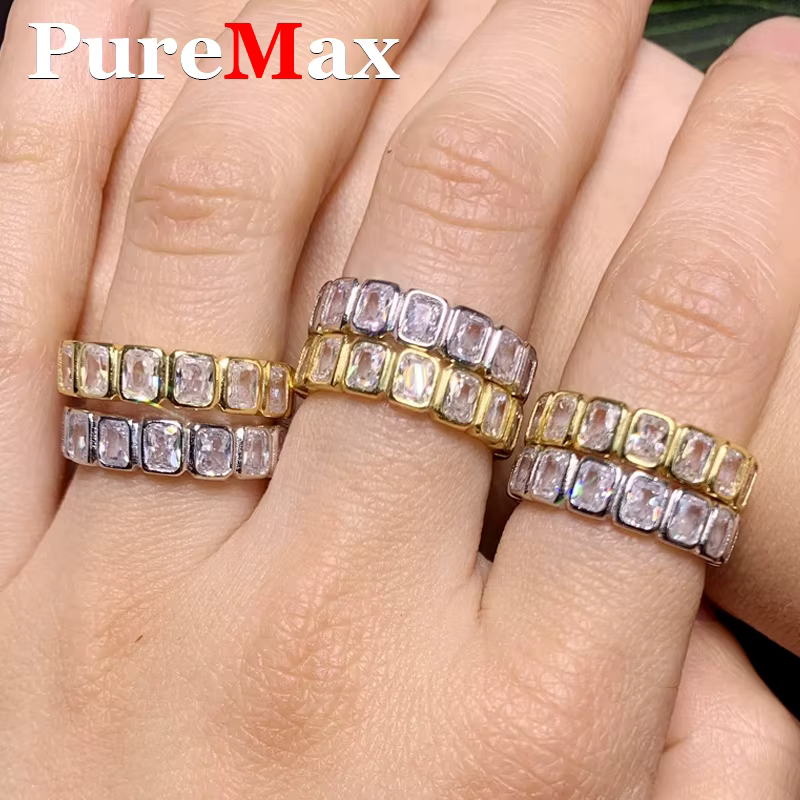 Bague de fiançailles en argent Sterling 925 pour femmes