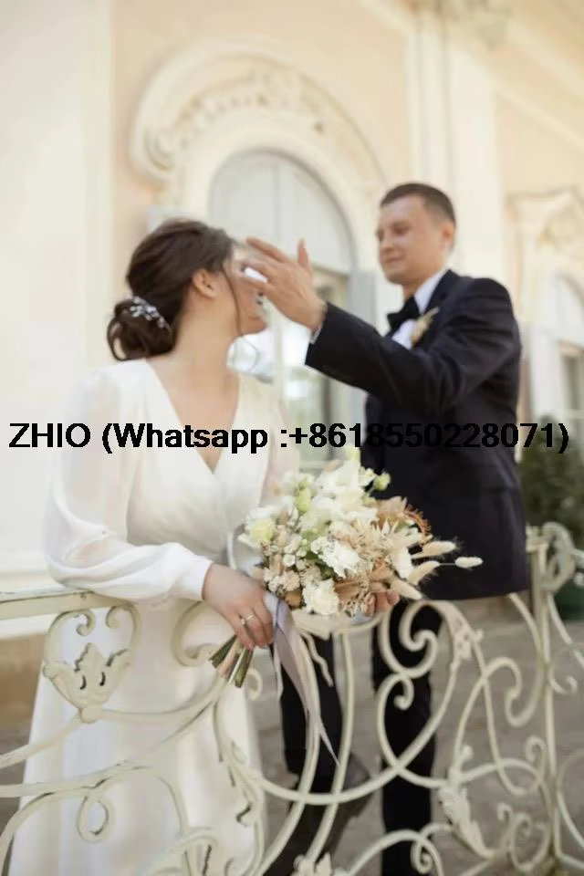 Robes de mariée en mousseline de soie pour femmes