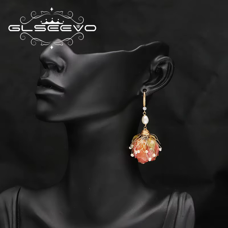 Boucles d'Oreilles en Perles de Tahiti Naturelles pour Femme