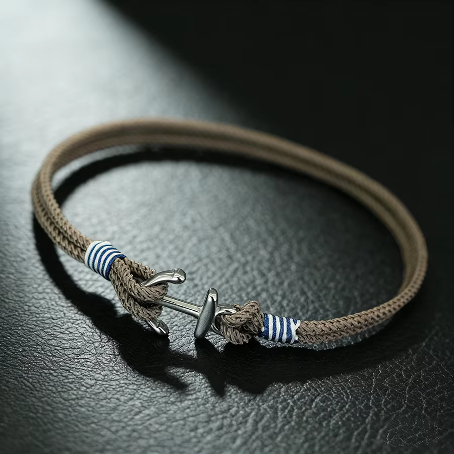 Bracelet ancre élégant pour hommes