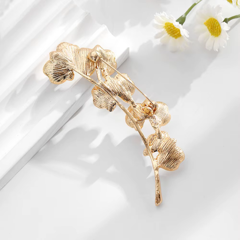 Broches de luxe dorées en forme de papillon