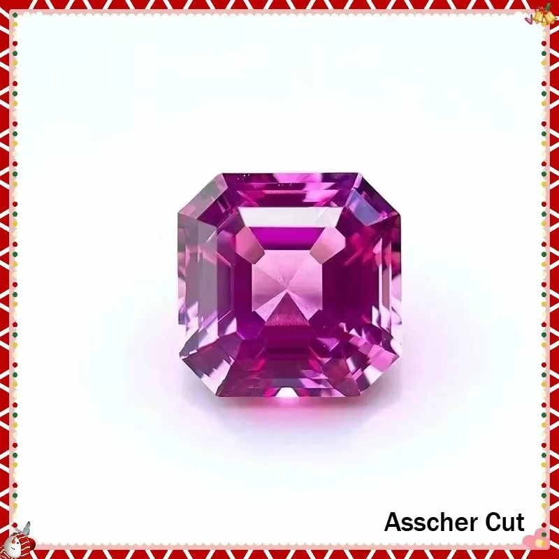 Saphir rose de laboratoire pour la fabrication de bijoux DIY : Bagues