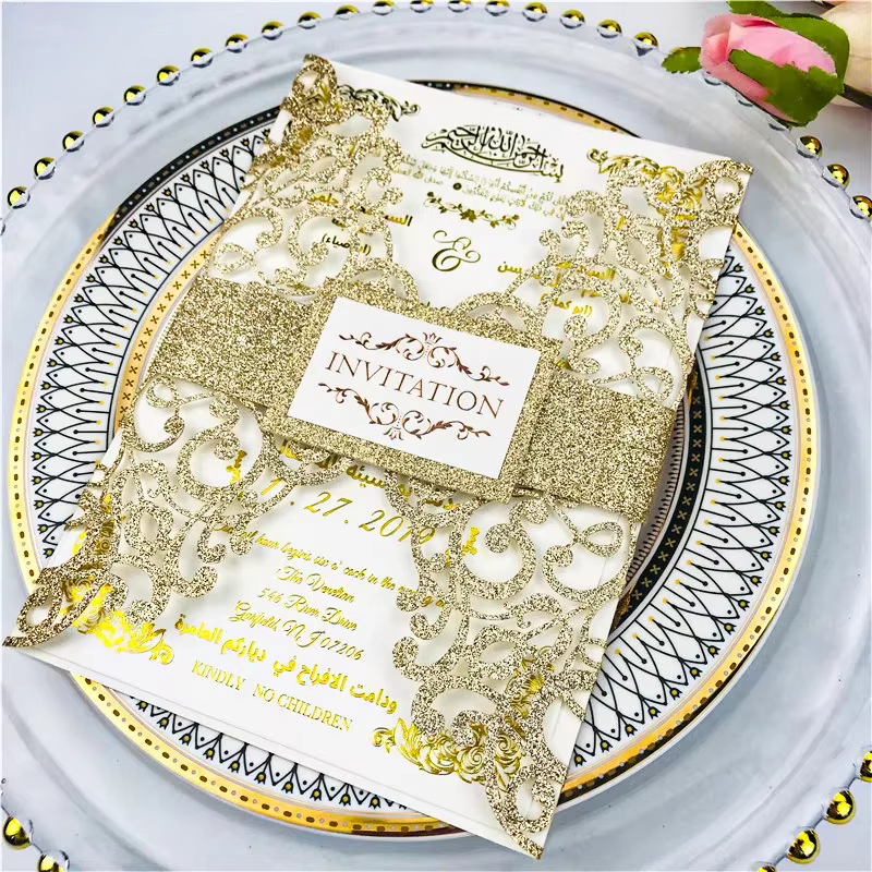 Étiquettes de cartes d'invitation de mariage