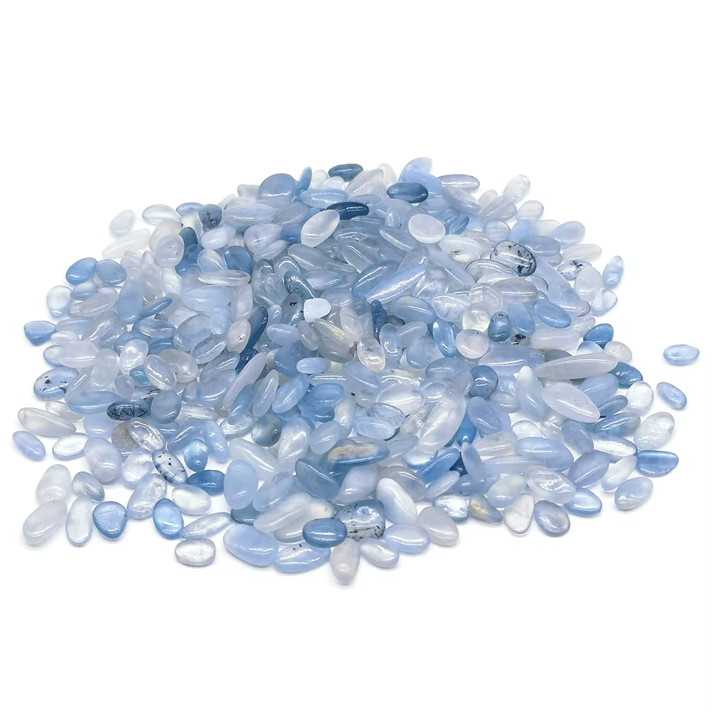 Aigue-marine bleue irrégulière naturelle