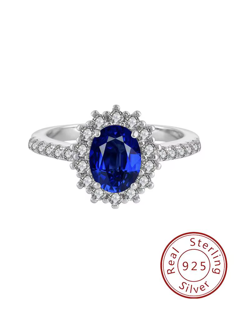 Bague classique en argent Sterling 925 pour femmes