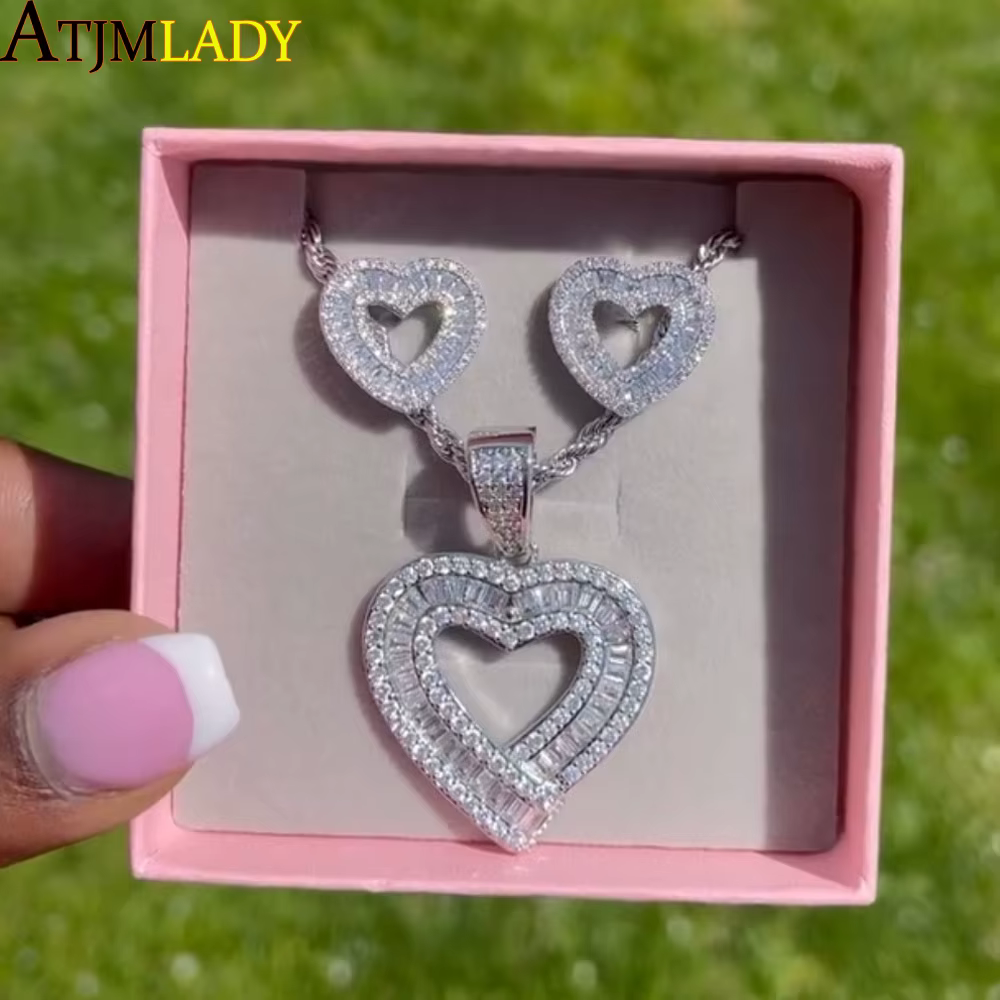 JOMicro-Pendentif en Forme de Cœur pour Femme