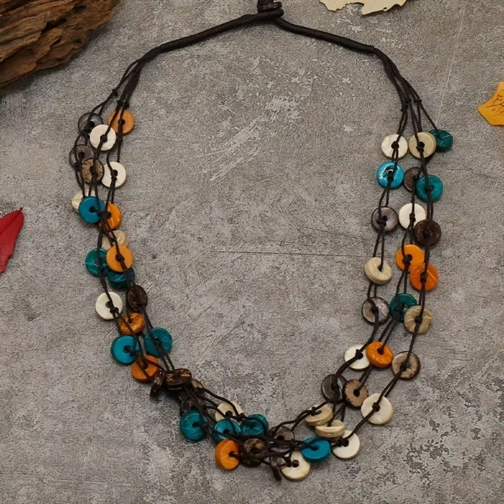 Collier ethnique bohème en perles