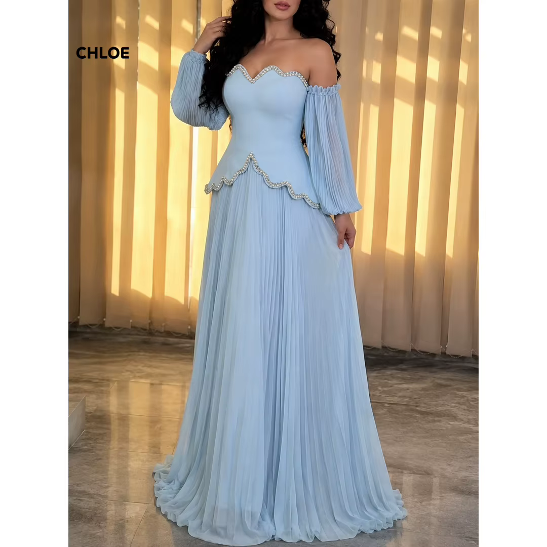 Robes de soirée bleues pour femme