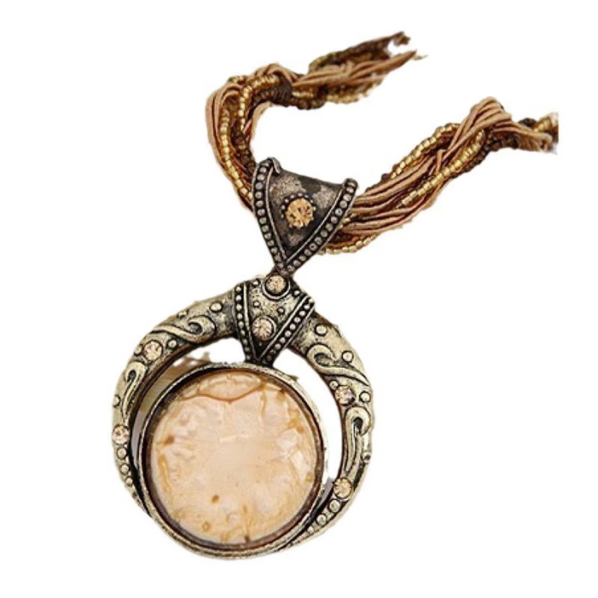 Collier de perles multicouches de style bohème rétro populaire