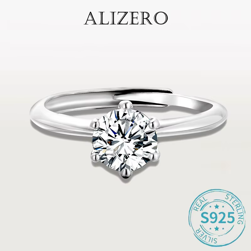 Bague en Moissanite avec Certificat GRA pour Femme