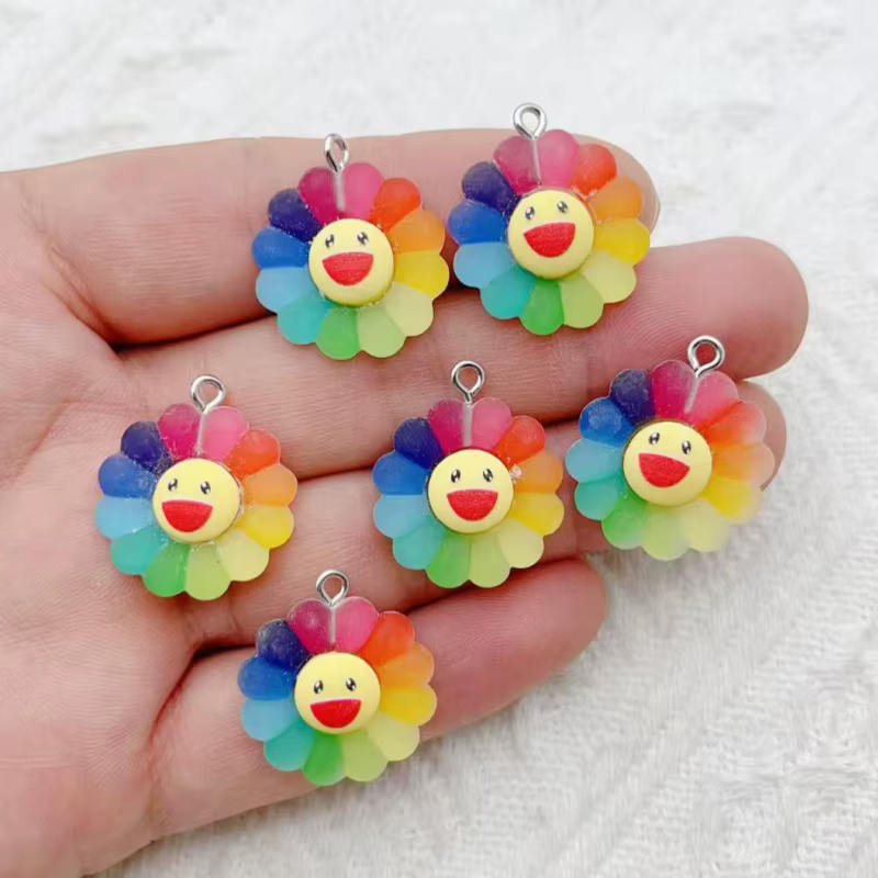Bijoux de tournesol colorés