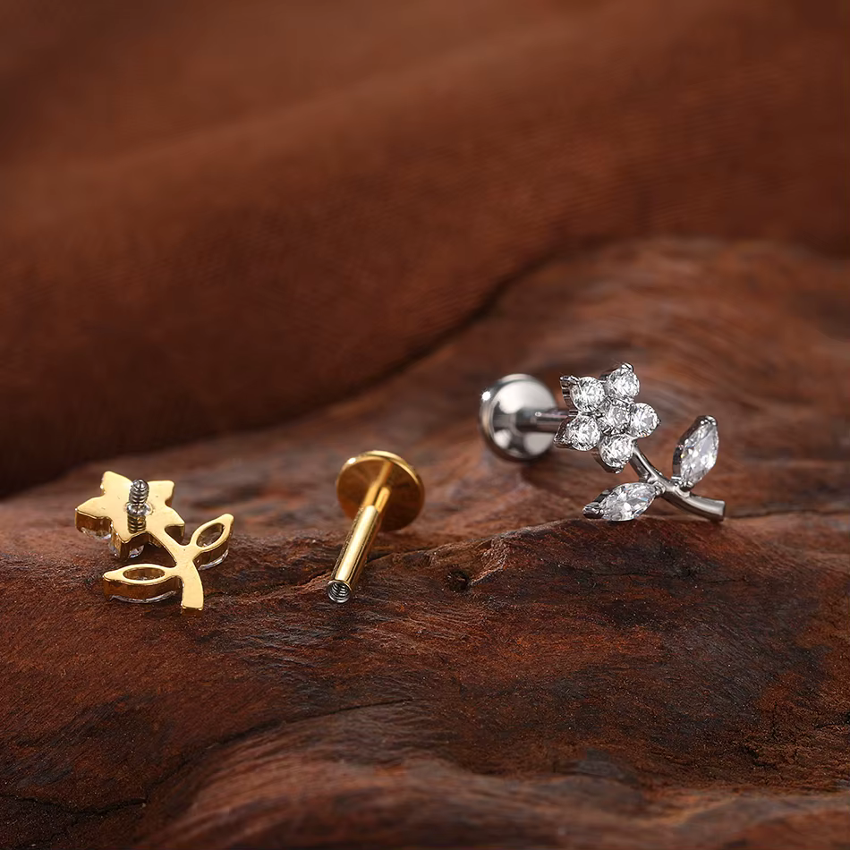 Piercing de Cartilage d'oreille en titane