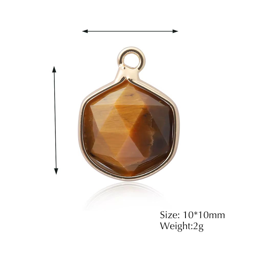 Pendentif en Pierre Semi-Pride Naturelle
