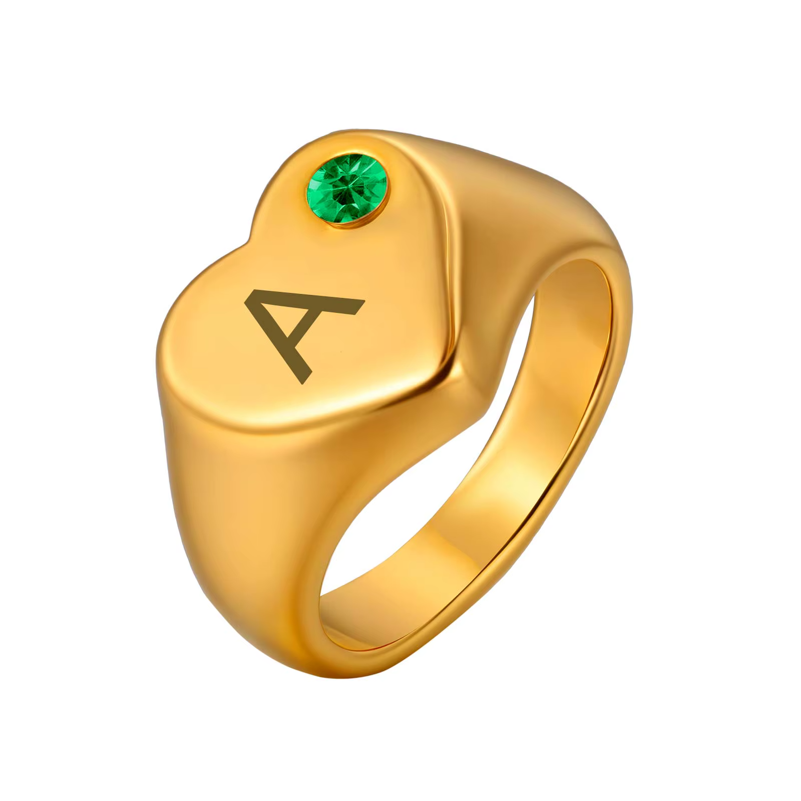 Bague avec nom et lettre personnalisée pour femmes