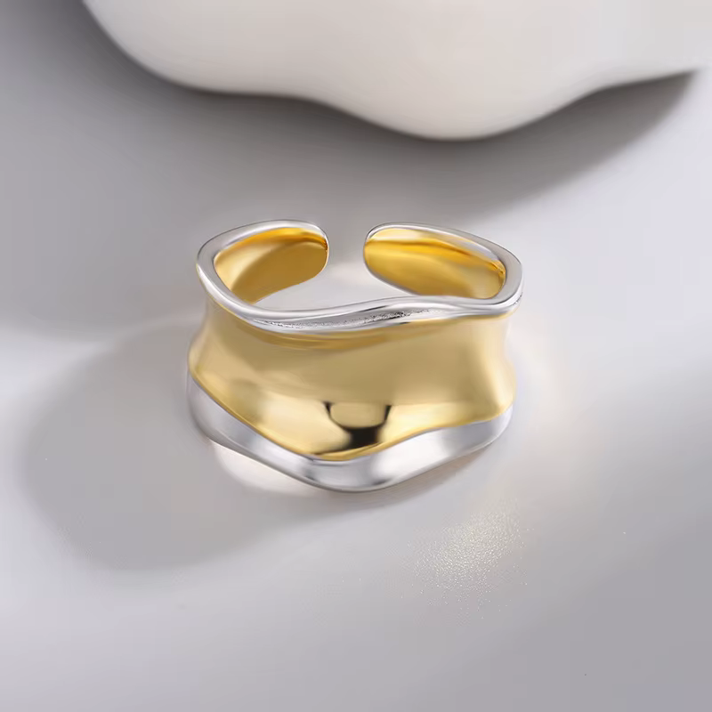 Bagues géométriques en argent Sterling 925 pour femmes et hommes