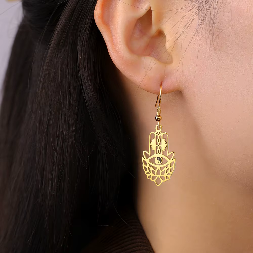 Dawapara Hamsa main boucles d'oreilles