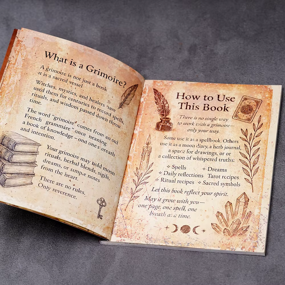 77 pages sorcellerie Grimoire