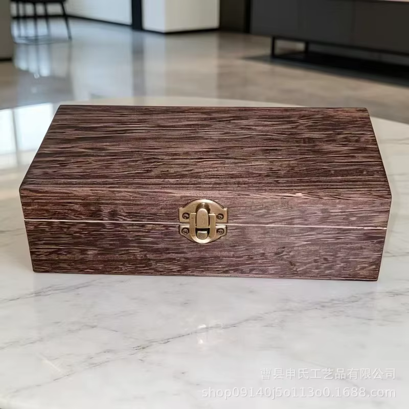 Boîte à bijoux créative en bois massif
