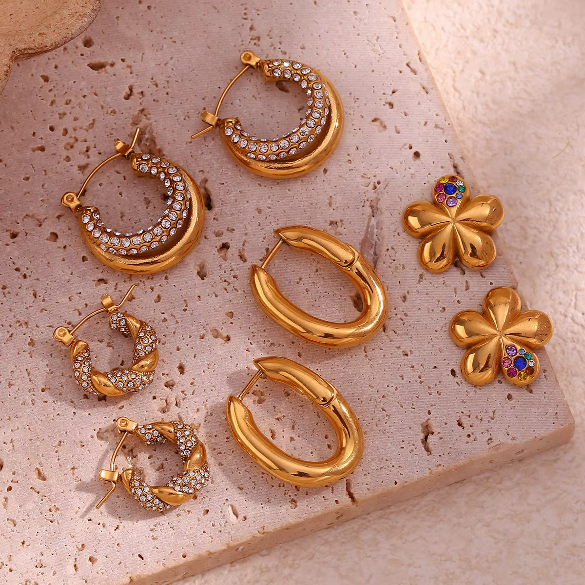 Y2K-Générateur de bijoux en acier plaqué or pour femme