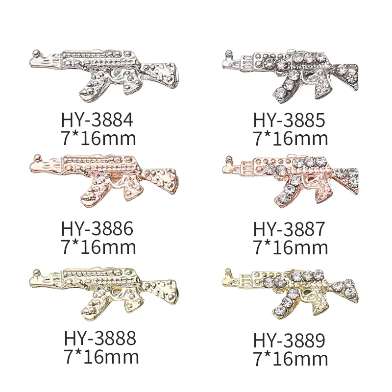 Pistolet monté en diamant