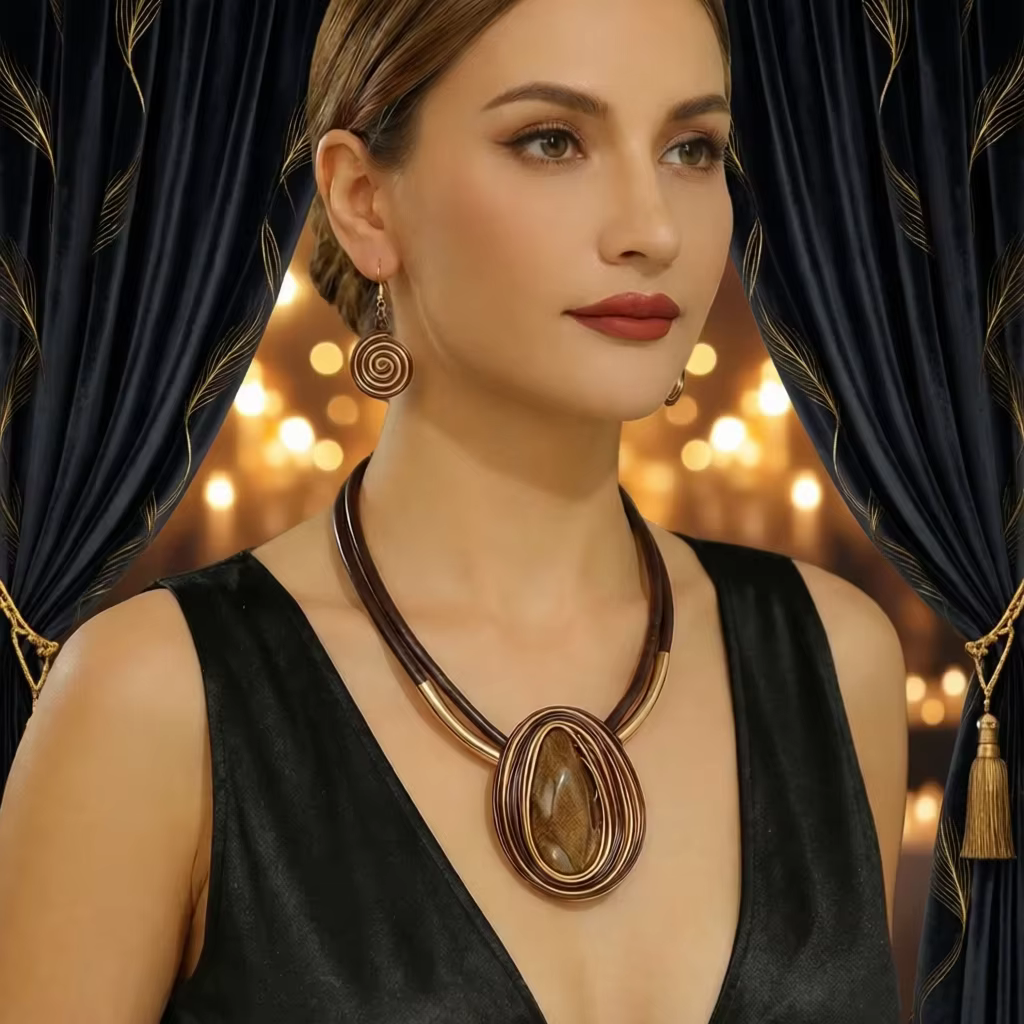 Nouvel ensemble de bijoux design