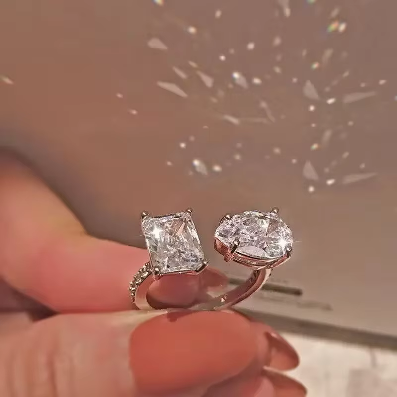 CAOSHI Magnifique bague ajustable pour femme