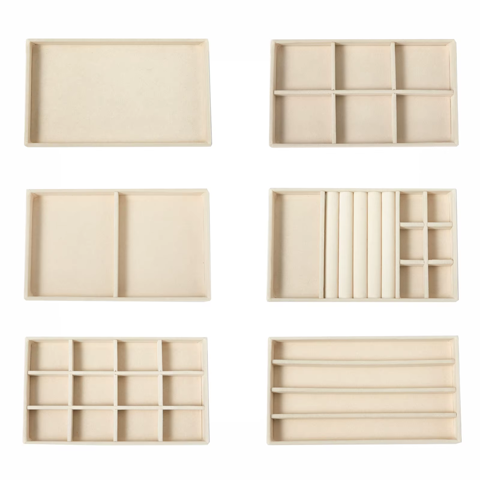 Organisateur de bijoux Beige
