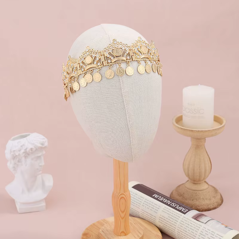 Serre-tête de mariée de luxe marocain