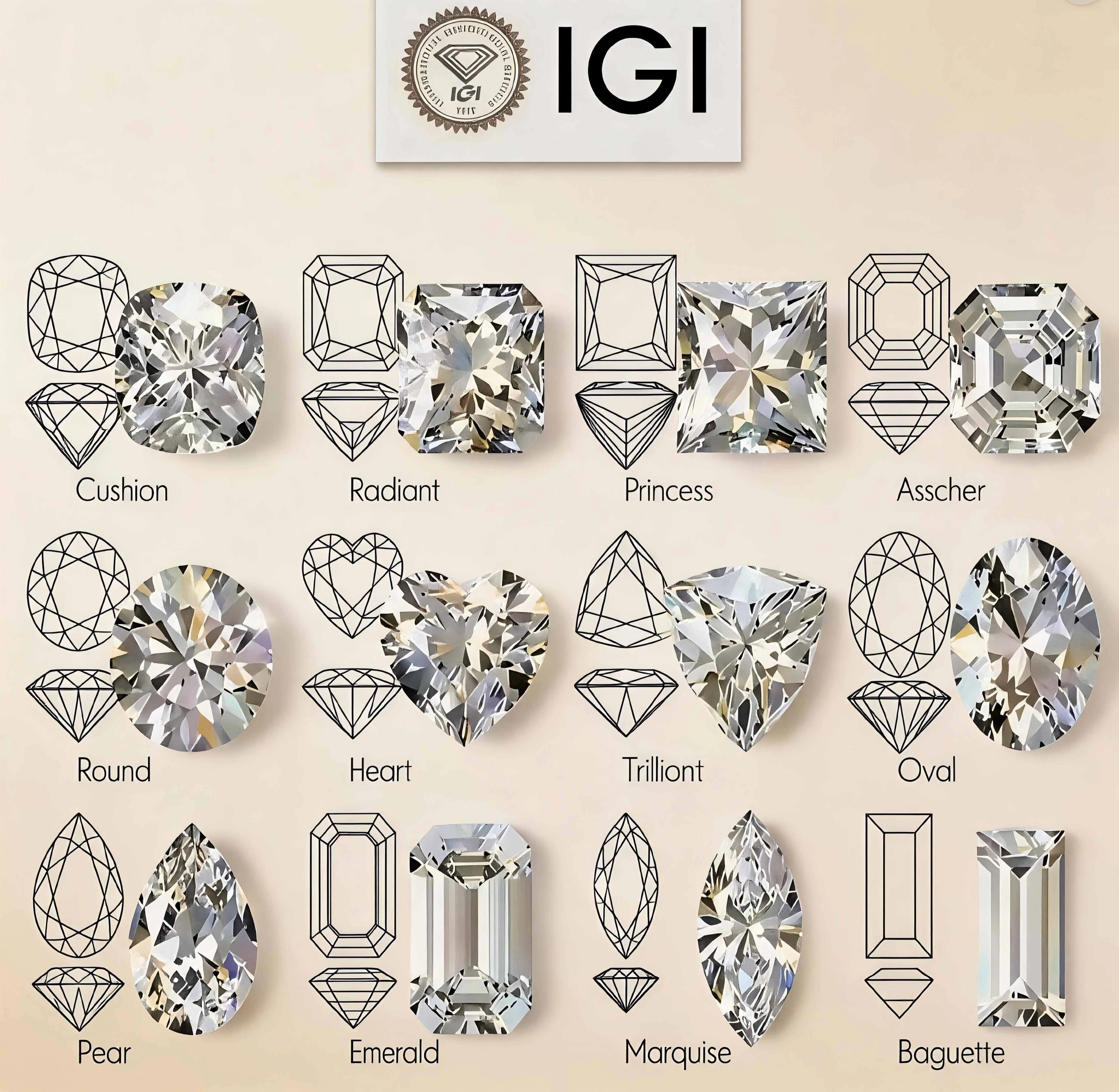 Diamants de laboratoire toutes tailles